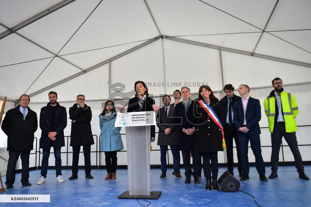 Inauguration of the Austerlitz basin in Paris FA