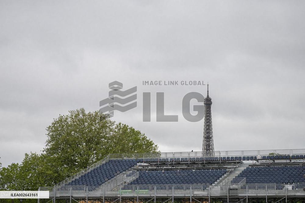 Stand Construction For Paris Olympic Games Begins - Paris