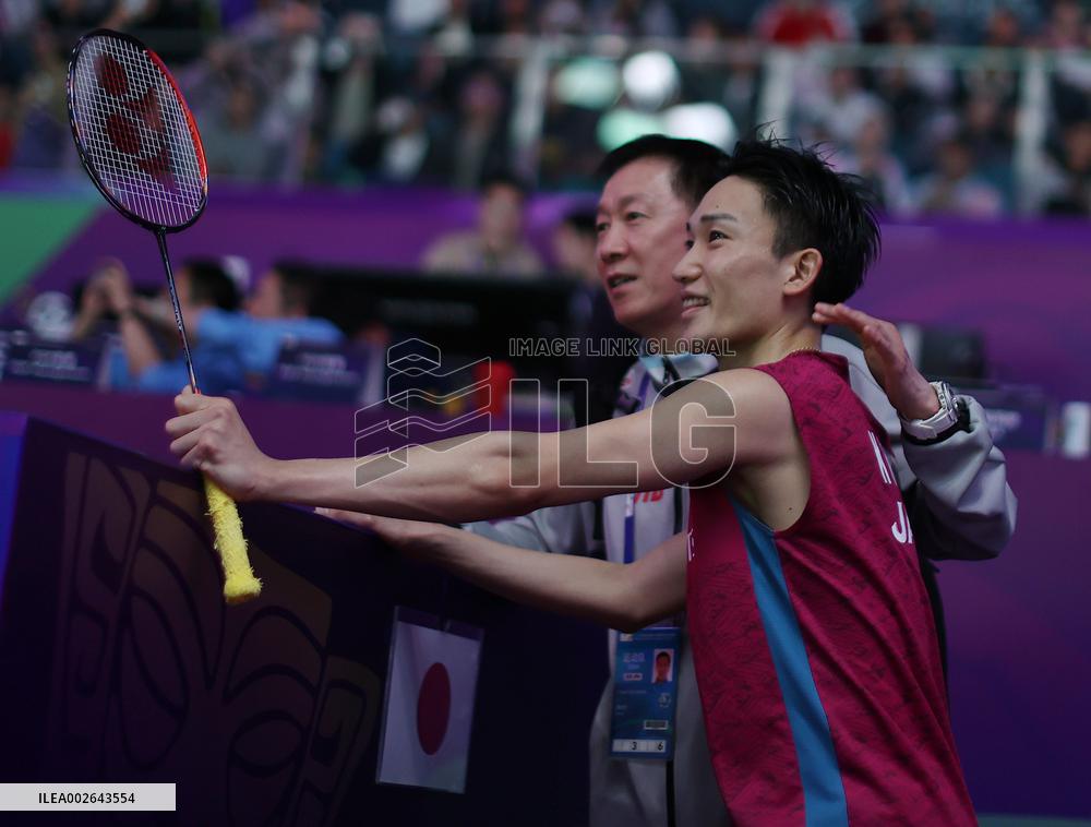 (SP)CHINA-CHENGDU-BADMINTON-THOMAS CUP-JPN VS MAS(CN)