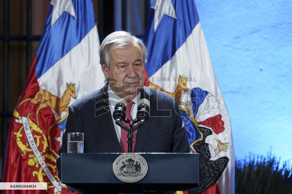 United Nations Secretary General António Guterres visits Chile