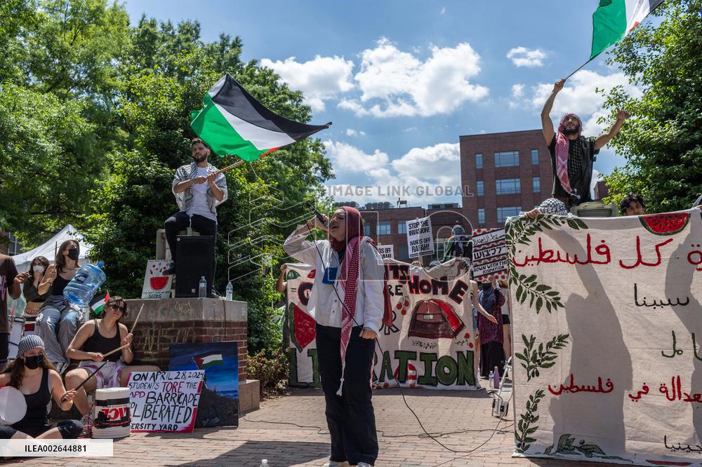 Pro-Palestinian Encampment Continues - Washington