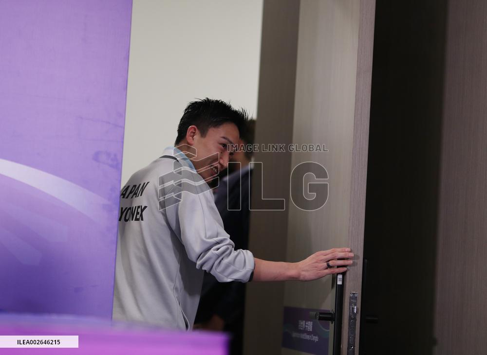 (SP)CHINA-CHENGDU-BADMINTON-THOMAS CUP-MOMOTA KENTO-RETIREMENT