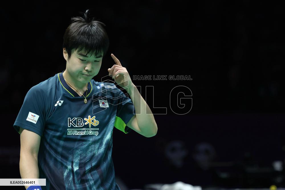 (SP)CHINA-CHENGDU-BADMINTON-THOMAS CUP-SOUTH KOREA VS INDONESIA (CN)