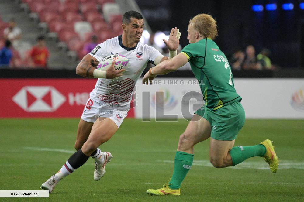 (SP)SINGAPORE-RUGBY-SEVENS-USA VS IRE
