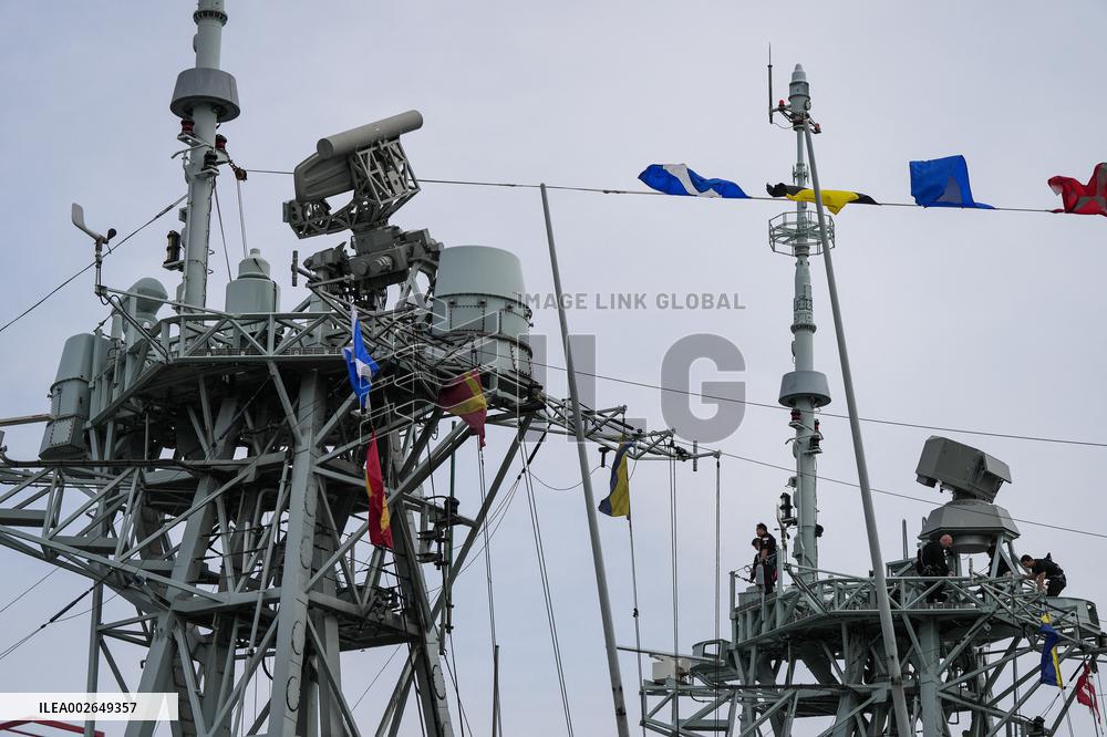 Princess Anne At HMCS Max Bernays Commissioning Ceremony - Vancouver