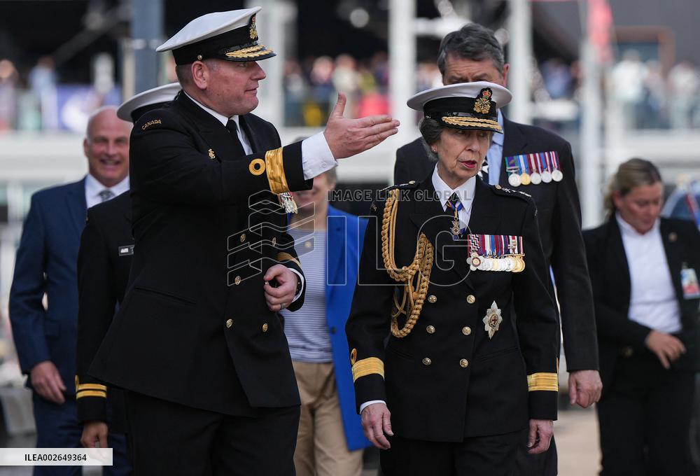 Princess Anne At HMCS Max Bernays Commissioning Ceremony - Vancouver