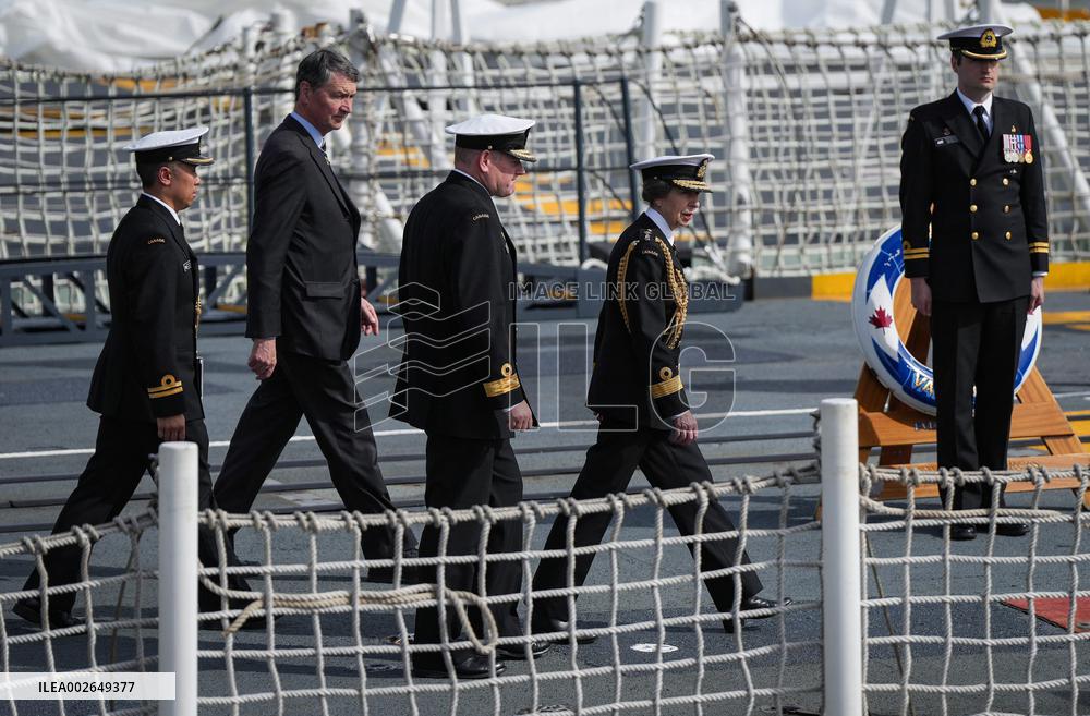 Princess Anne At HMCS Max Bernays Commissioning Ceremony - Vancouver
