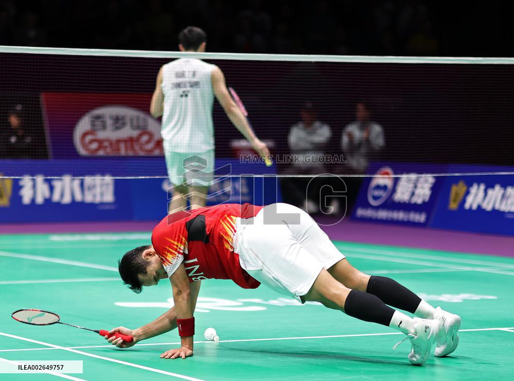 (SP)CHINA-CHENGDU-BADMINTON-THOMAS CUP-CHINESE TAIPEI VS INDONESIA (CN)