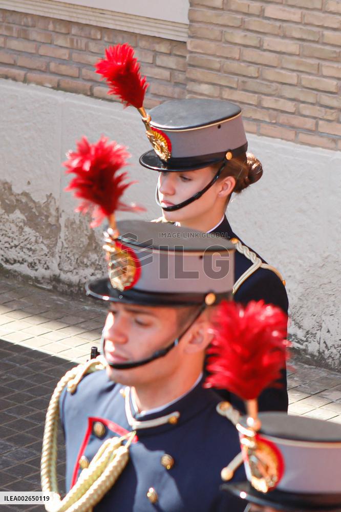 Swearing In Of King Felipe VI In The Spanish Army 40th Anniversary - Zaragoza