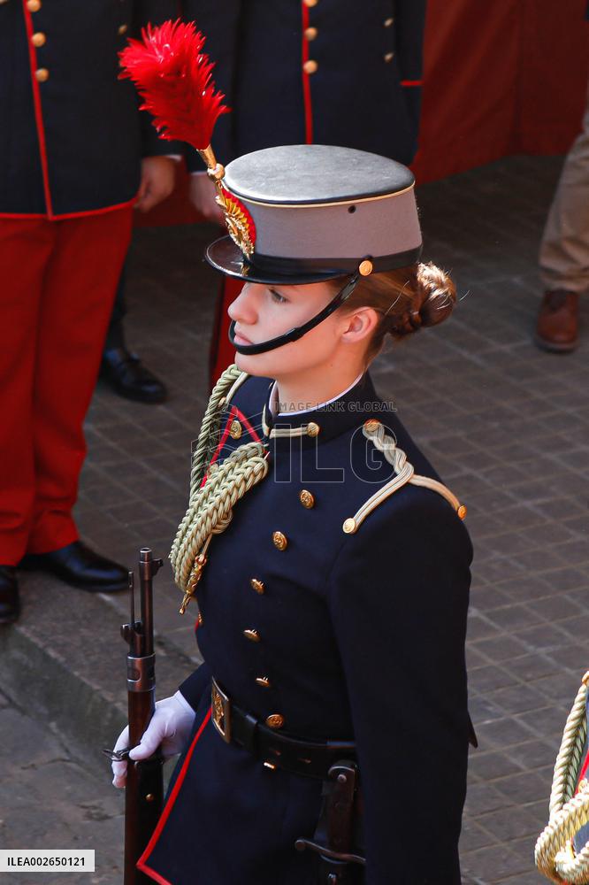 Swearing In Of King Felipe VI In The Spanish Army 40th Anniversary - Zaragoza