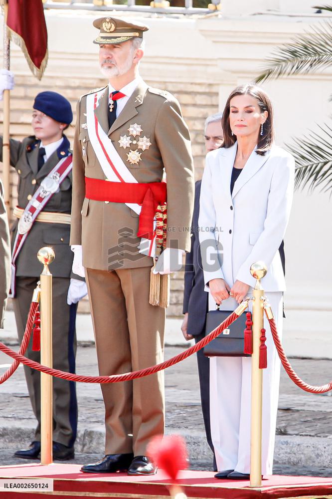 Swearing In Of King Felipe VI In The Spanish Army 40th Anniversary - Zaragoza
