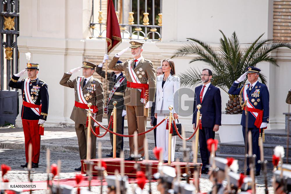 Swearing In Of King Felipe VI In The Spanish Army 40th Anniversary - Zaragoza