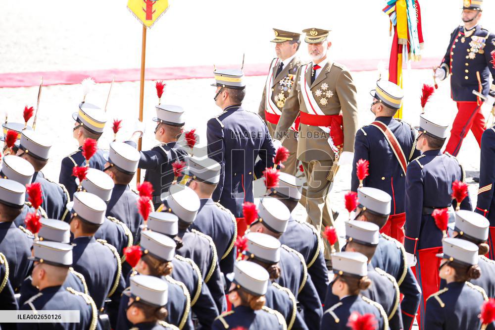 Swearing In Of King Felipe VI In The Spanish Army 40th Anniversary - Zaragoza