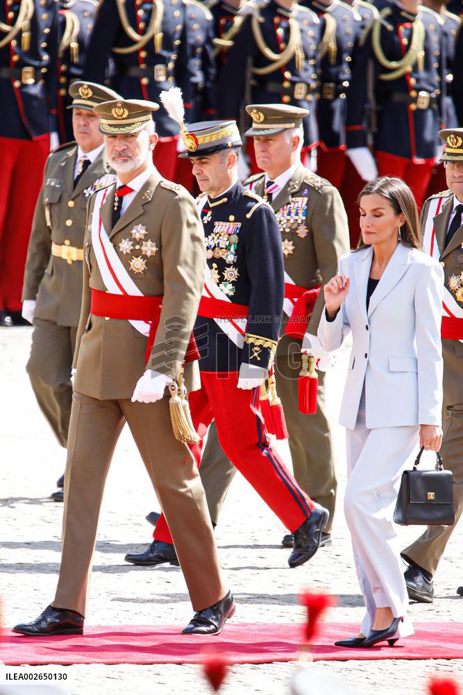Swearing In Of King Felipe VI In The Spanish Army 40th Anniversary - Zaragoza