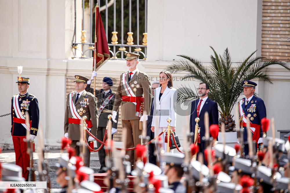 Swearing In Of King Felipe VI In The Spanish Army 40th Anniversary - Zaragoza