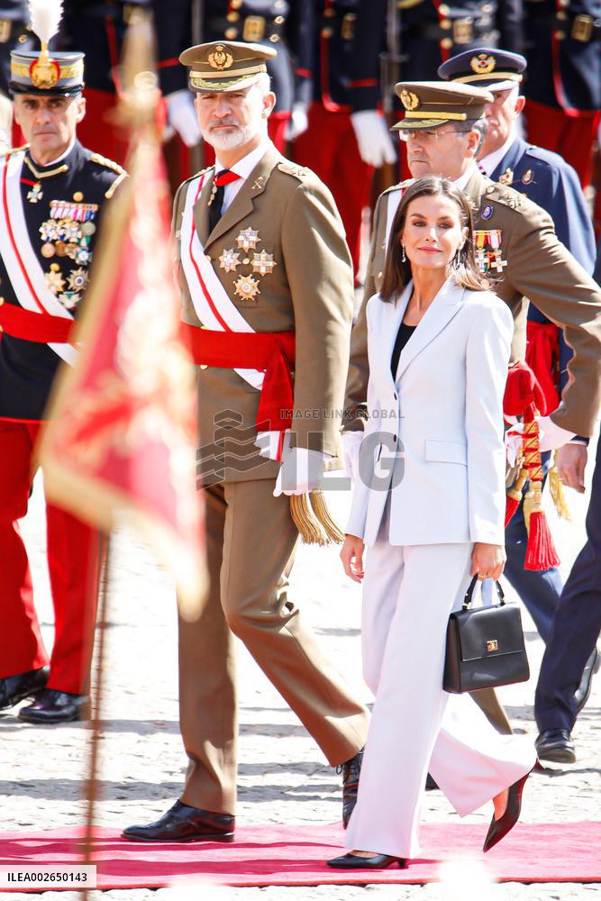 Swearing In Of King Felipe VI In The Spanish Army 40th Anniversary - Zaragoza