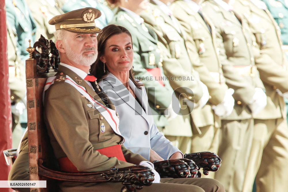 Swearing In Of King Felipe VI In The Spanish Army 40th Anniversary - Zaragoza