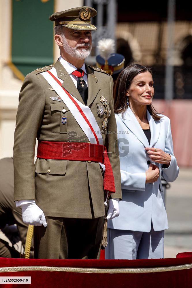 Swearing In Of King Felipe VI In The Spanish Army 40th Anniversary - Zaragoza