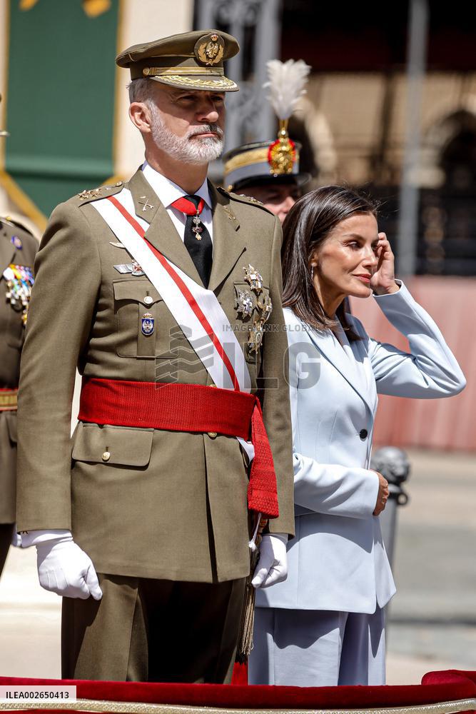Swearing In Of King Felipe VI In The Spanish Army 40th Anniversary - Zaragoza