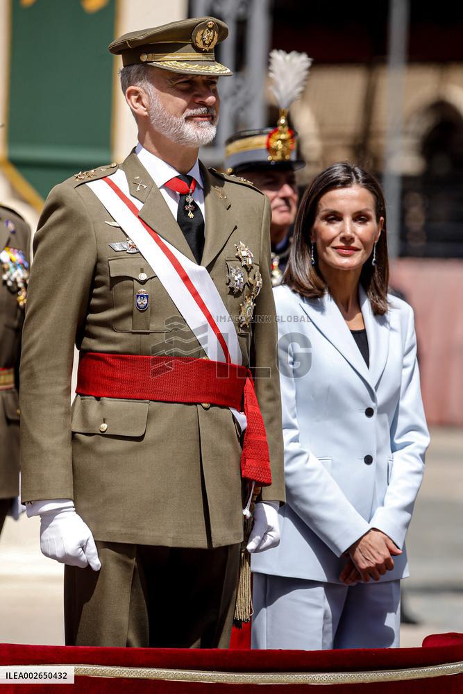 Swearing In Of King Felipe VI In The Spanish Army 40th Anniversary - Zaragoza
