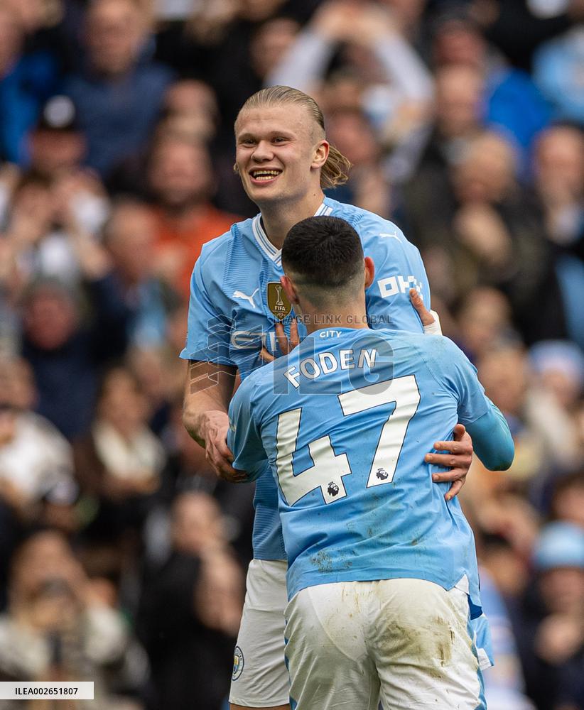 (SP)BRITAIN-MANCHESTER-FOOTBALL-ENGLISH PREMIER LEAGUE-MANCHESTER CITY VS WOLVERHAMPTON WANDERERS