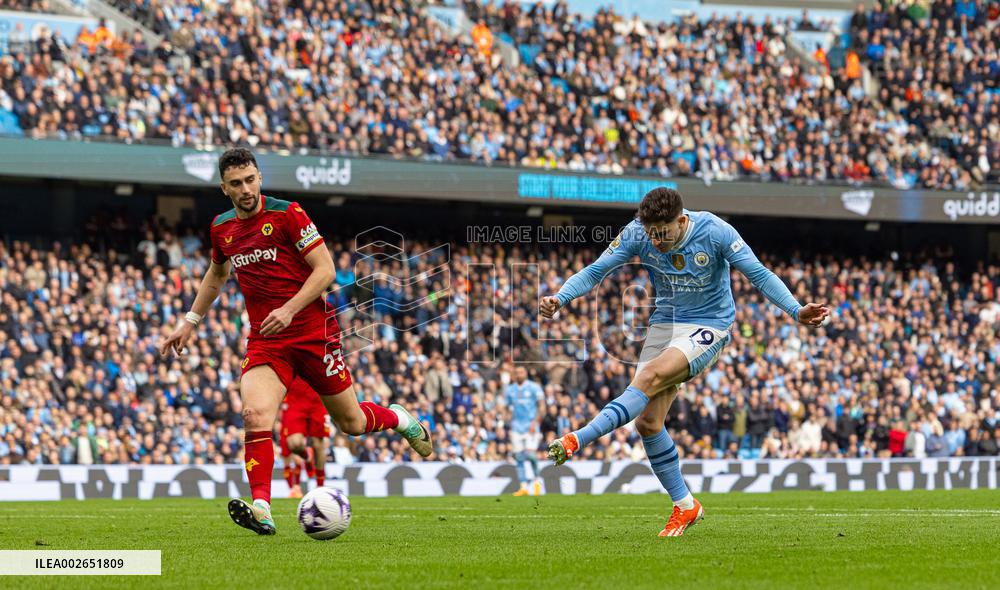 (SP)BRITAIN-MANCHESTER-FOOTBALL-ENGLISH PREMIER LEAGUE-MANCHESTER CITY VS WOLVERHAMPTON WANDERERS