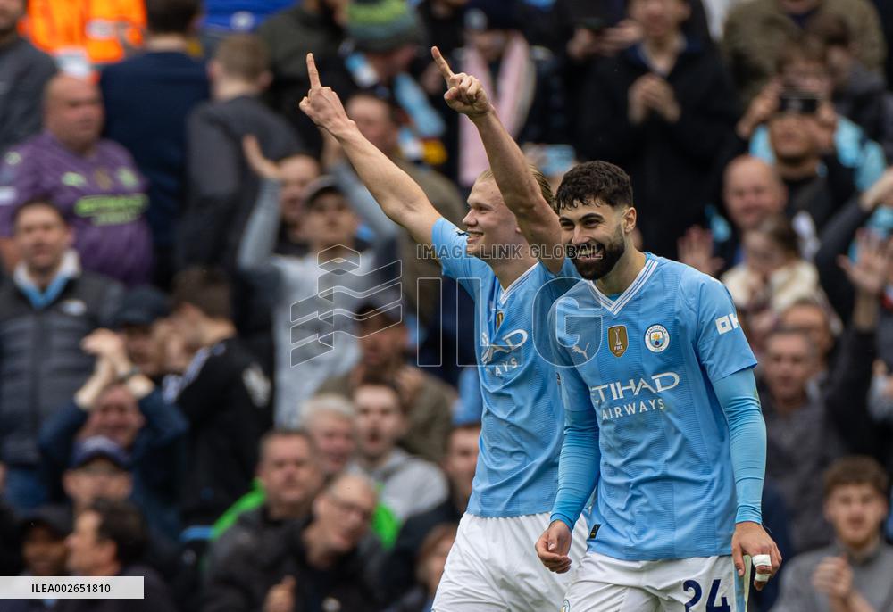 (SP)BRITAIN-MANCHESTER-FOOTBALL-ENGLISH PREMIER LEAGUE-MANCHESTER CITY VS WOLVERHAMPTON WANDERERS