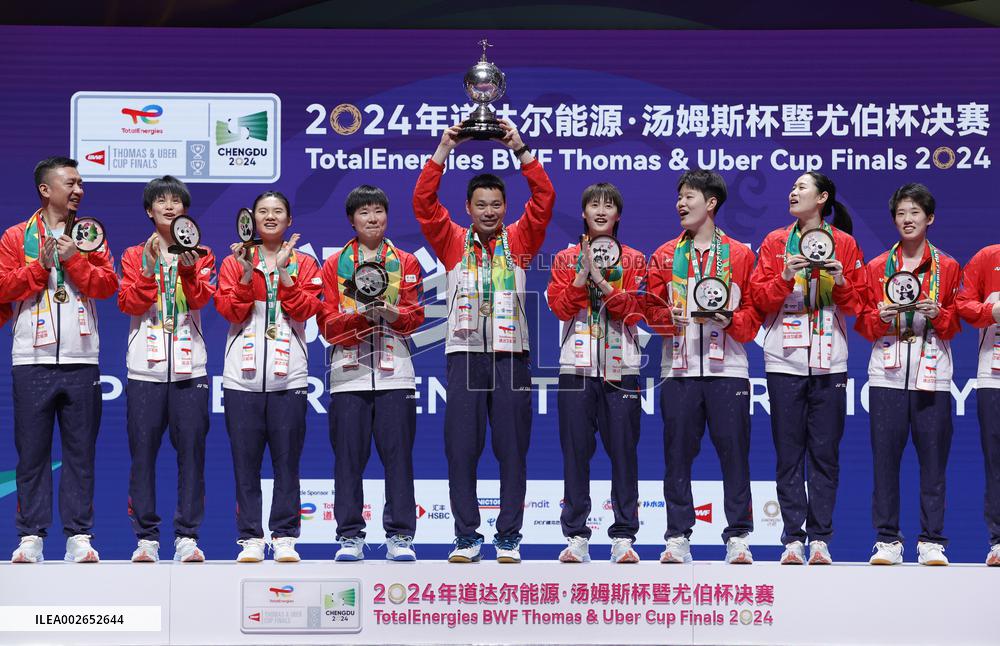(SP)CHINA-CHENGDU-BADMINTON-UBER CUP-FINAL-CHN VS INA (CN)