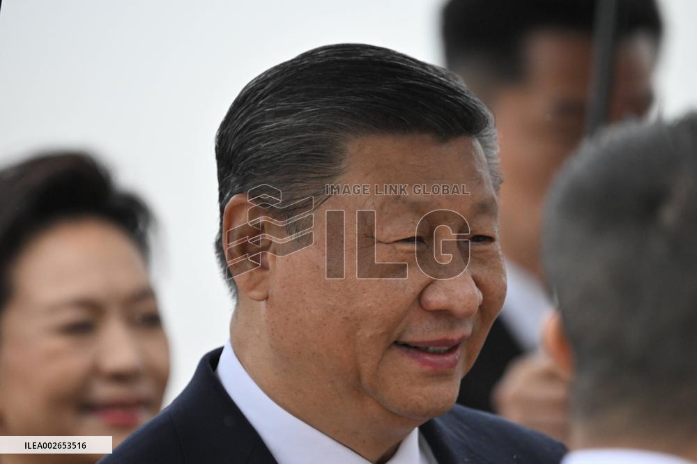 President Xi Upon Arrival For An Official Two-Day State Visit