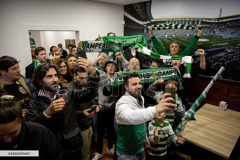 Festejos do Sporting campeão 2023/2024 no Solar do Norte