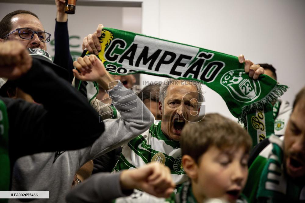 Festejos do Sporting campeão 2023/2024 no Solar do Norte