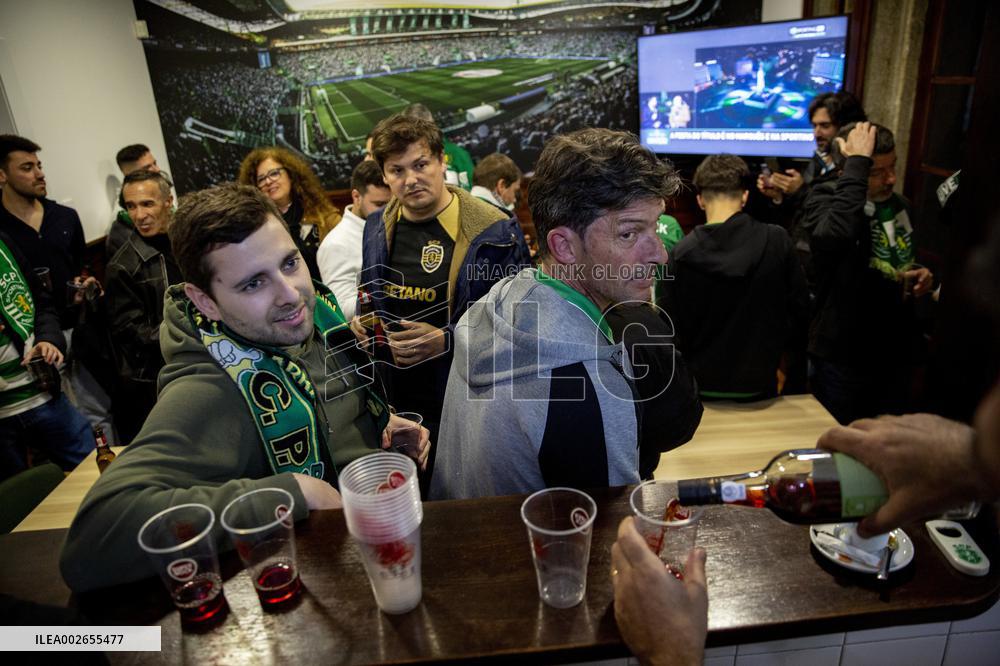 Festejos do Sporting campeão 2023/2024 no Solar do Norte