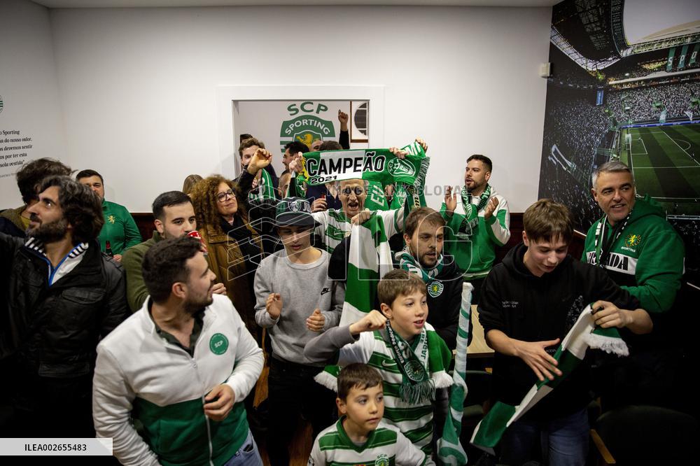 Festejos do Sporting campeão 2023/2024 no Solar do Norte