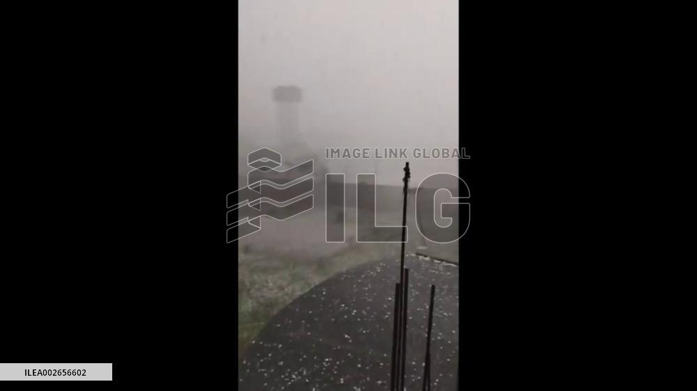India: Intense Hailstorm Hits Manipur