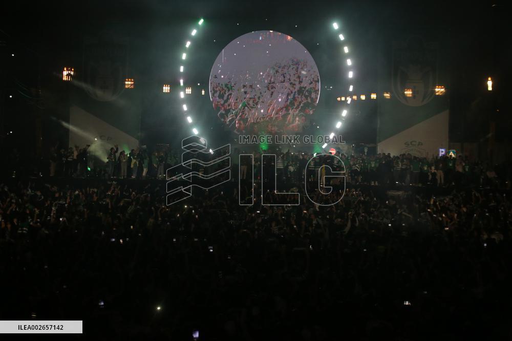 Celebrations for Sporting champion 2023/2024