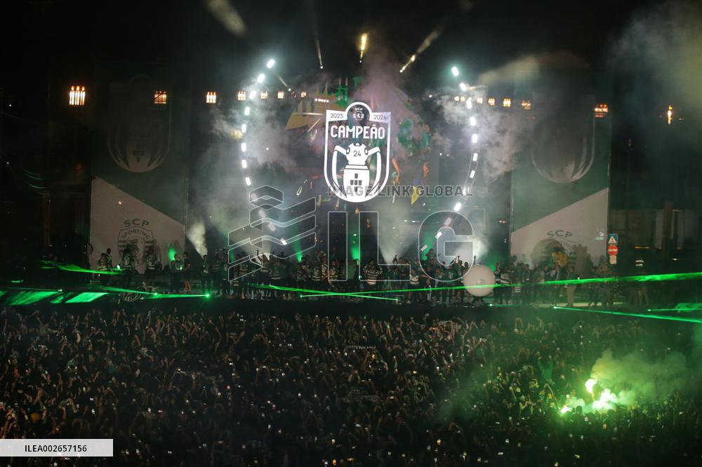 Celebrations for Sporting champion 2023/2024