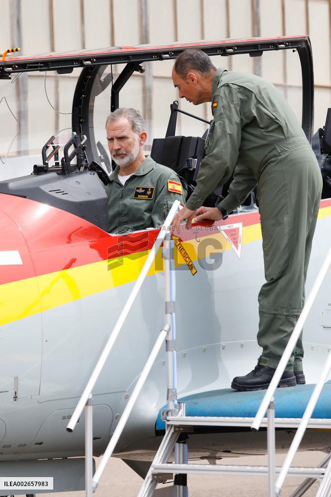 King Felipe VI Visits The General Air Academy - San Javier