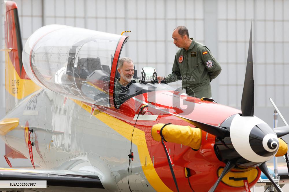 King Felipe VI Visits The General Air Academy - San Javier