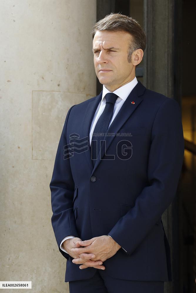 President Macron Meets Ursula von der Leye - Paris