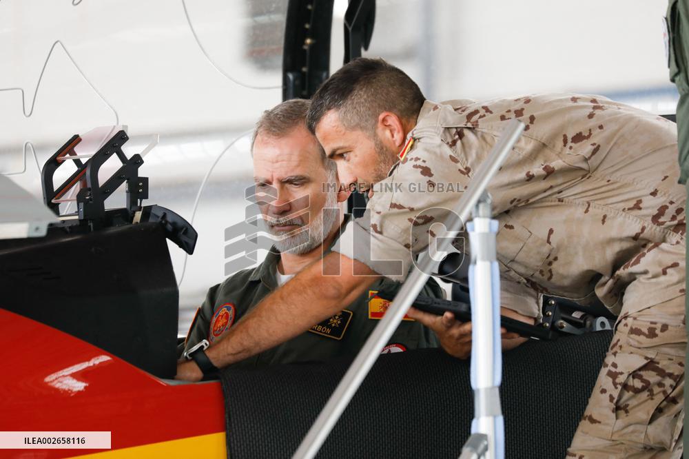 King Felipe VI Visits The General Air Academy - San Javier