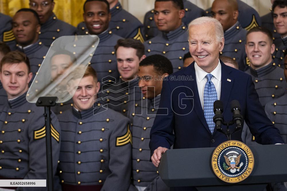 DC: President Biden Presents the Commander-in-Chief’s Trophy to the United States Military Academy Army Black Knights
