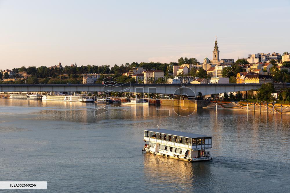 SERBIA-BELGRADE-CITY VIEW-SUNSET