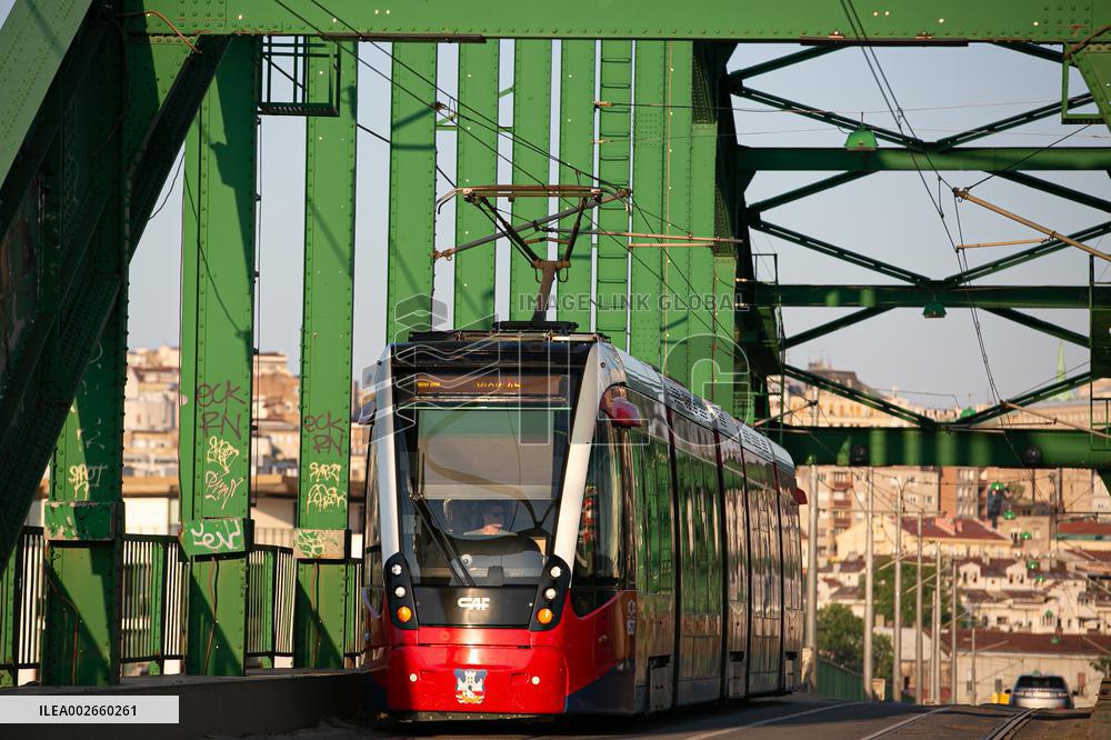 SERBIA-BELGRADE-CITY VIEW-SUNSET