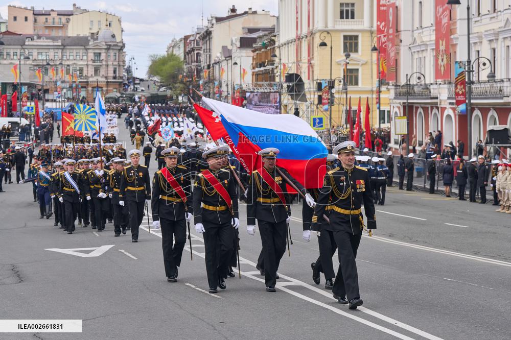 RUSSIA-VLADIVOSTOK-VICTORY DAY-PARADE-REHEARSAL