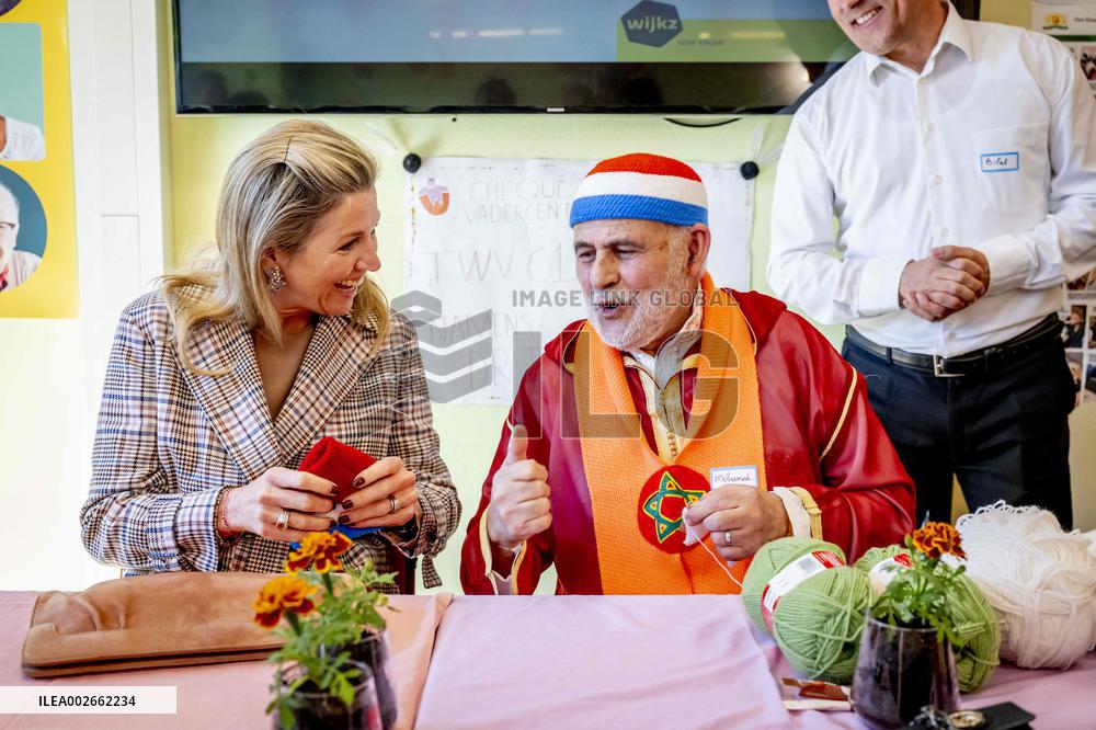 Queen Maxima Working Visit To The Father Center Adam - The Hague