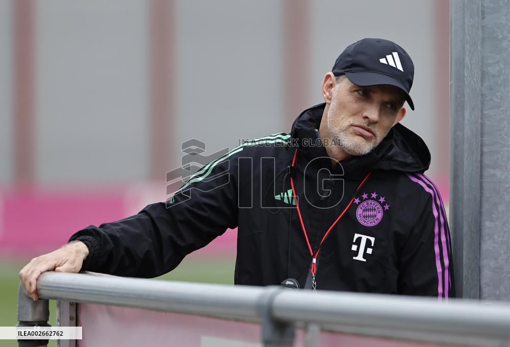 (SP)GERMANY-MUNICH-FOOTBALL-UEFA CHAMPIONS LEAGUE-BAYERN MUNICH-TRAINING SESSION