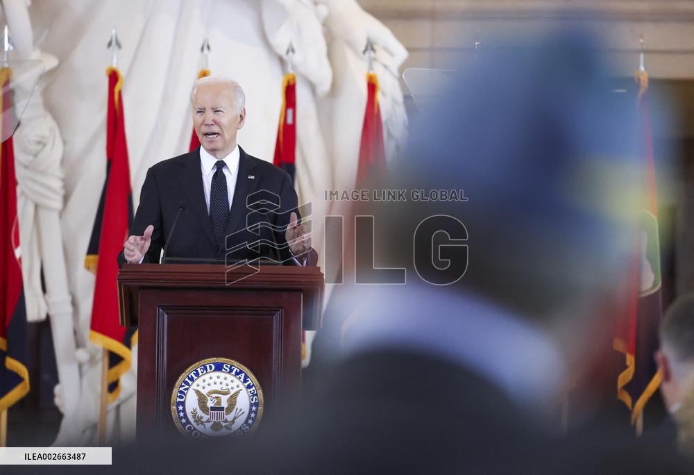 US President Joe Biden delivers speech on antisemitism during Days of Remembrance ceremony