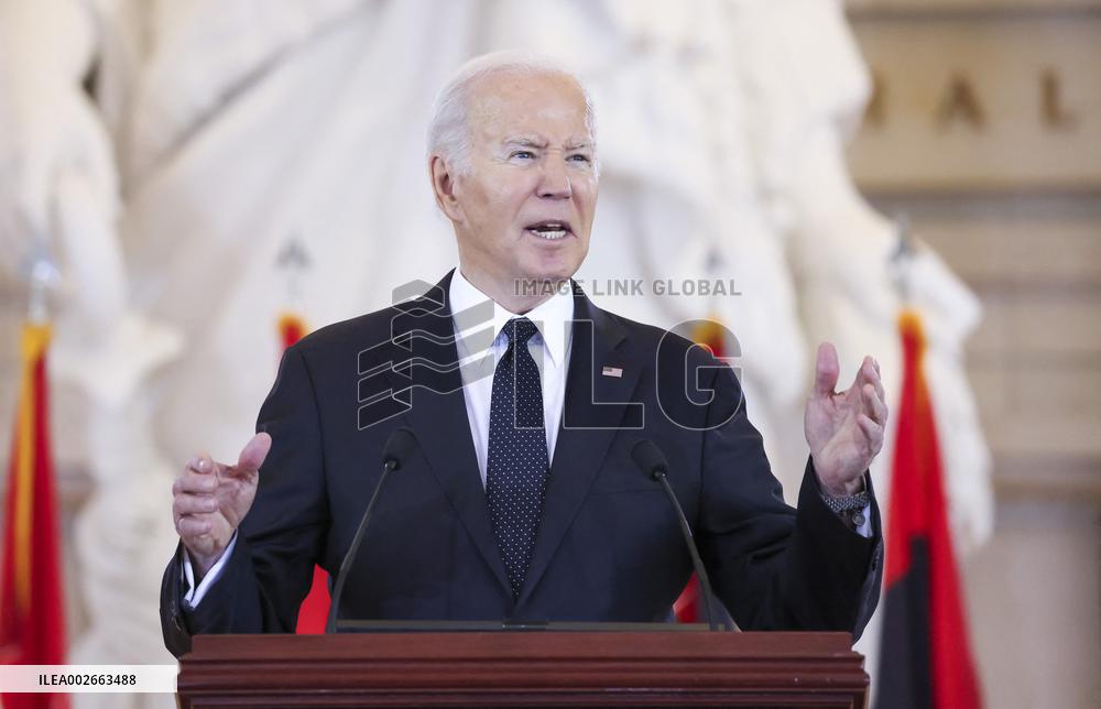 US President Joe Biden delivers speech on antisemitism during Days of Remembrance ceremony
