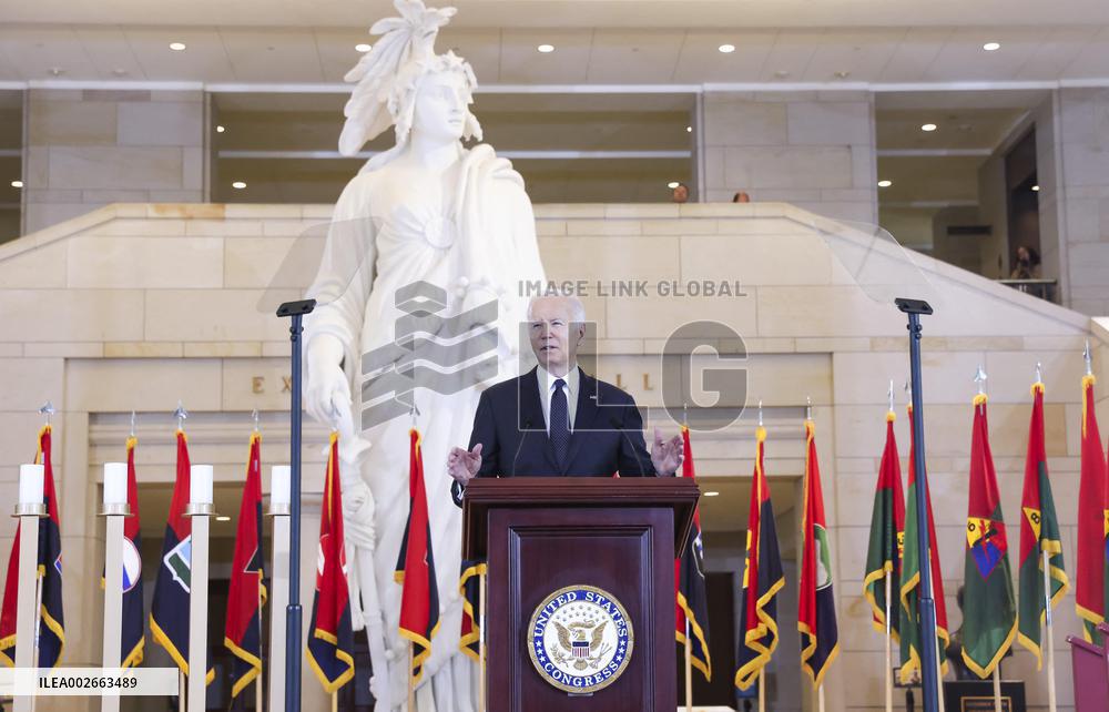 US President Joe Biden delivers speech on antisemitism during Days of Remembrance ceremony