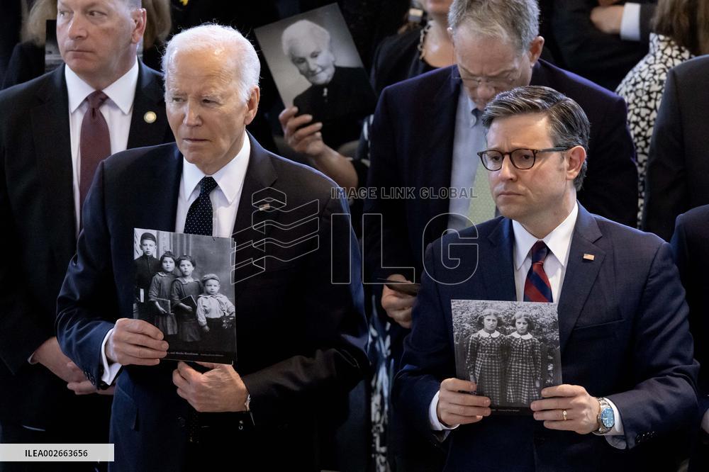 US President Joe Biden delivers speech on antisemitism during Days of Remembrance ceremony
